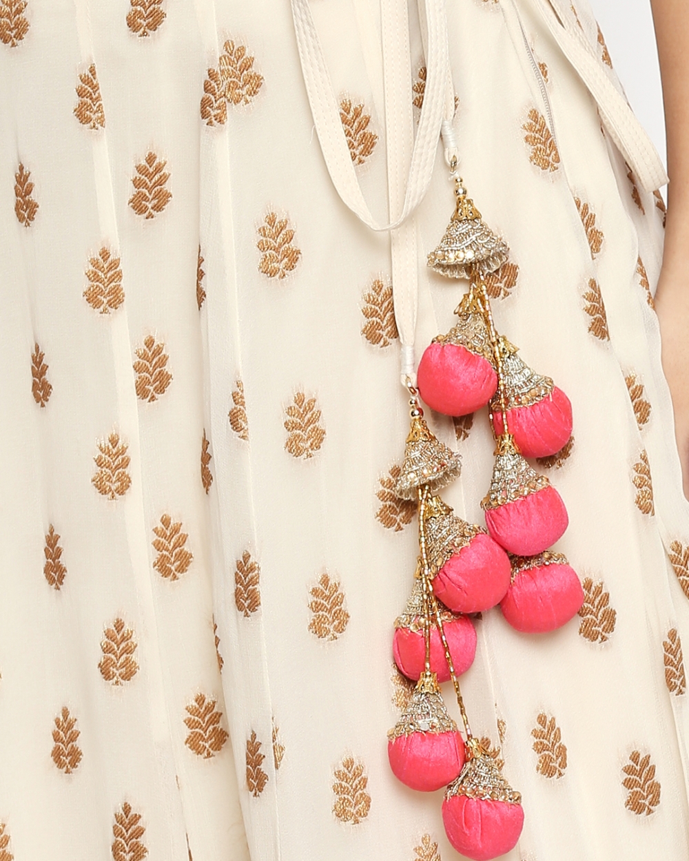 Candy Pink and White Lehenga - Fashion Brand & Designer Priti Sahni 5