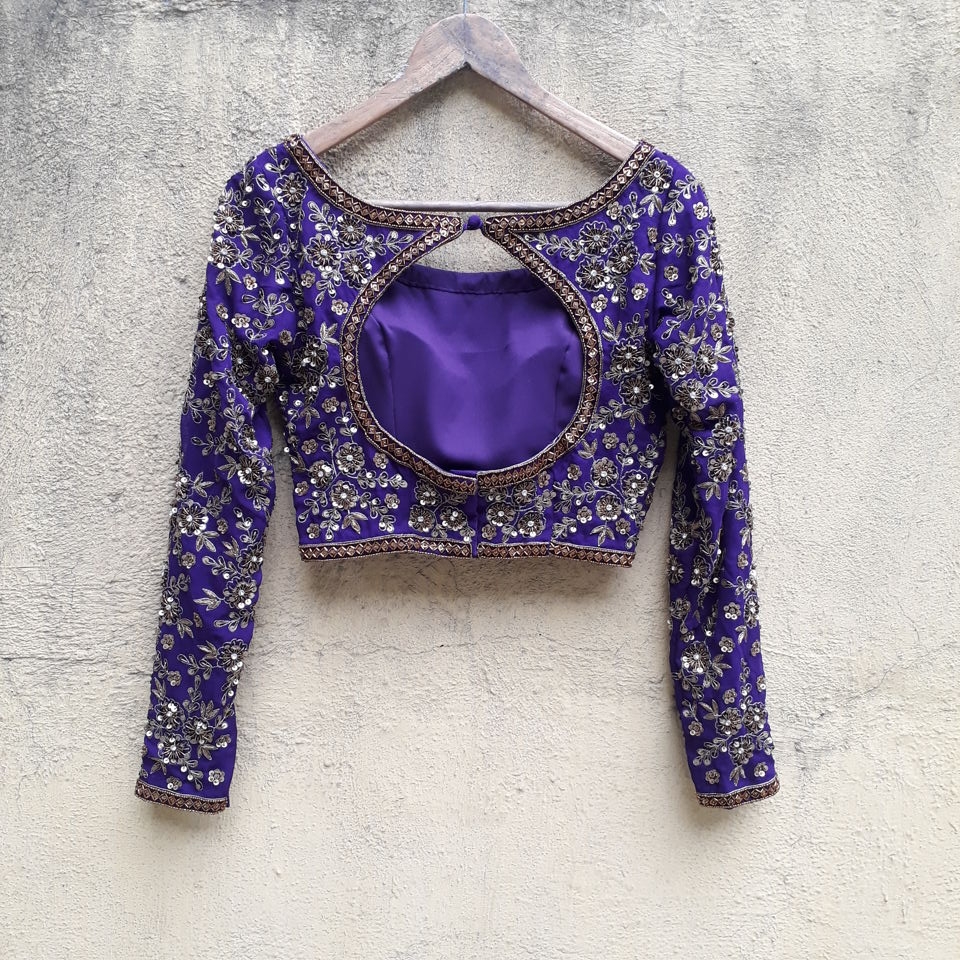 Purple Zardozi Work Lehenga - Fashion Brand & Designer Priti Sahni 5