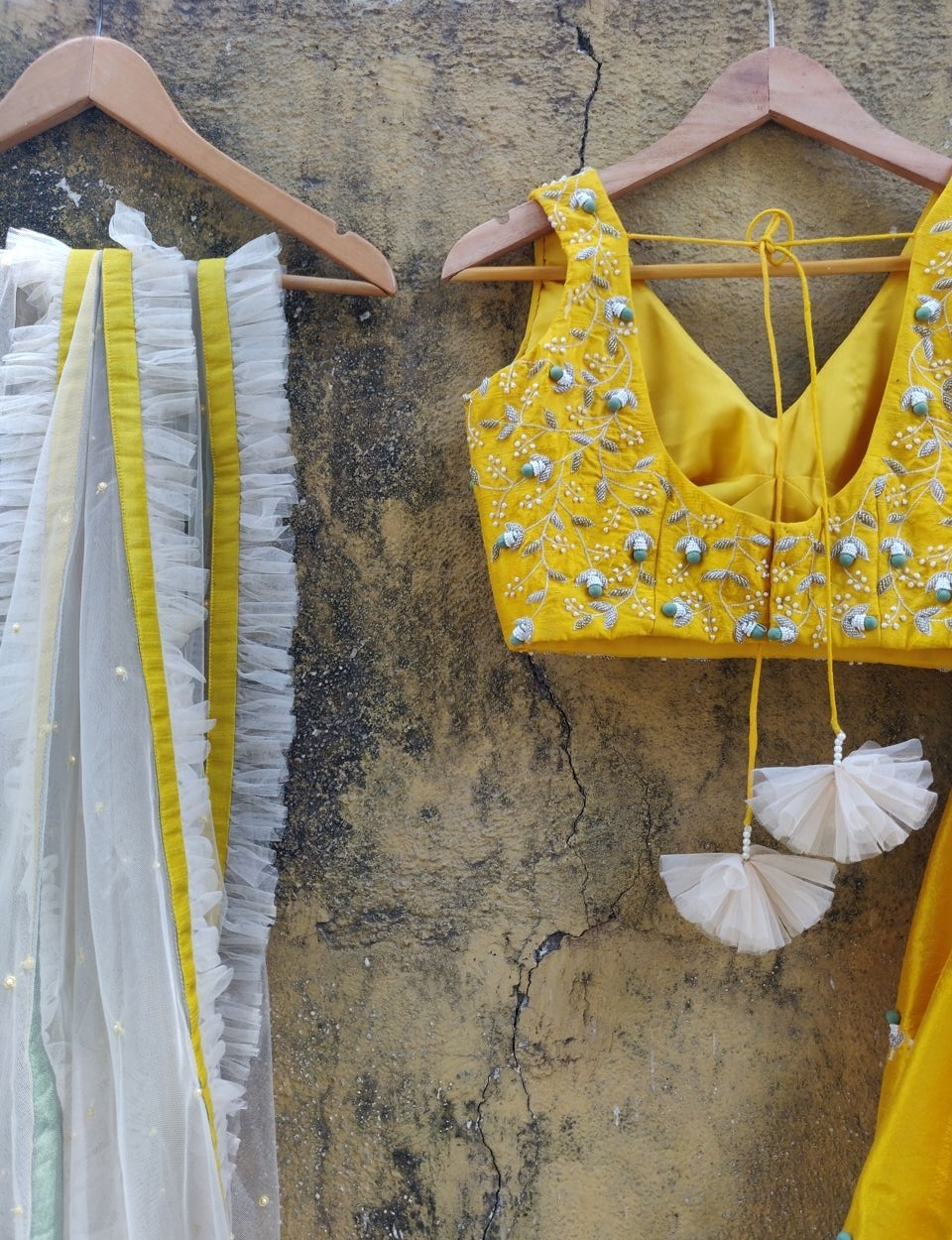 Yellow Ivory Lehenga - Fashion Brand & Designer Priti Sahni 7