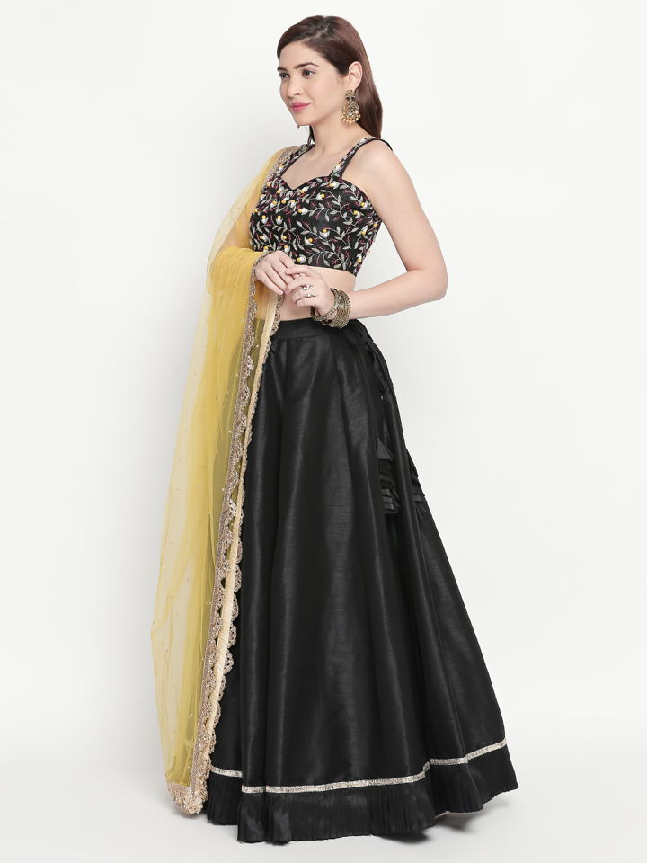 Black Ruffle Lehenga - Fashion Brand & Designer Priti Sahni 2