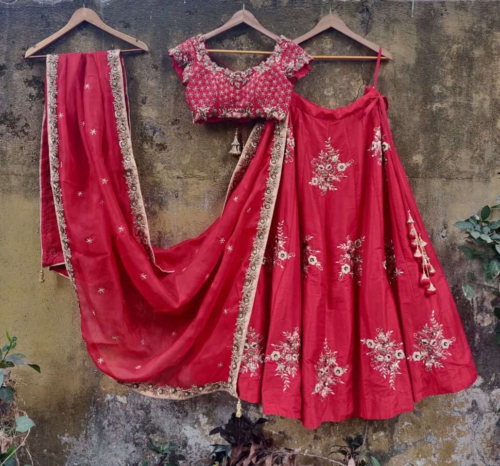 Red Bridal Lehenga Set Bridal Couture
