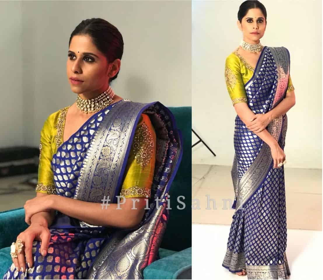 Celebrities Sai Tamhankar 2 Celebrity Fashion Designer and Brand Priti Sahni - Celebrities