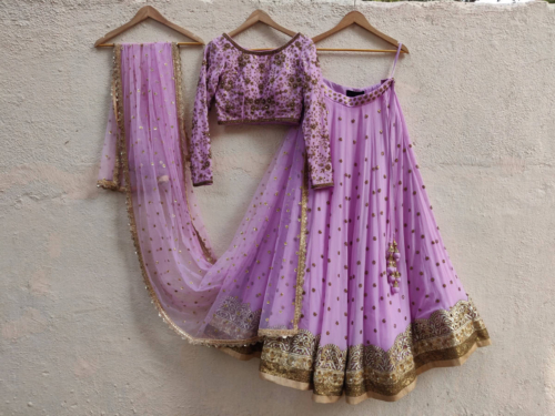 Lavender Sharmily Lehenga Set Lehengas