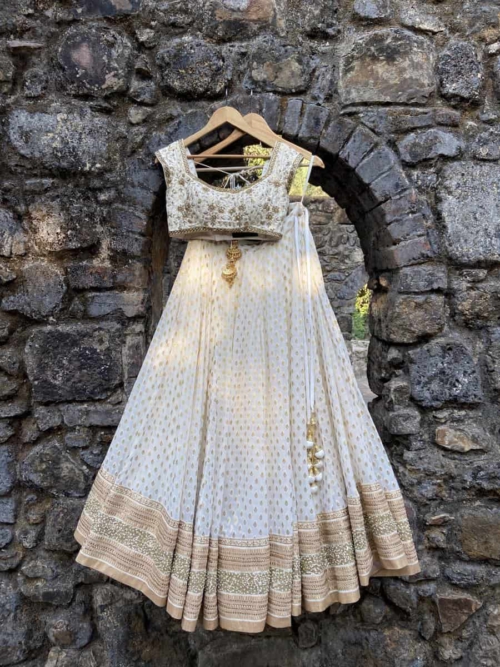 Ivory Sharmily Lehenga Set Lehengas