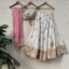 Ivory Raw Silk Lehenga with Mirror Work and Bustier Set Bridal Couture