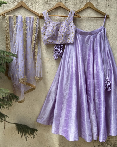 Lavender Kyra Lehenga set Bridesmaids