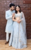 Powder Blue Bridal Embroidered Lehenga Set Black Friday 2023