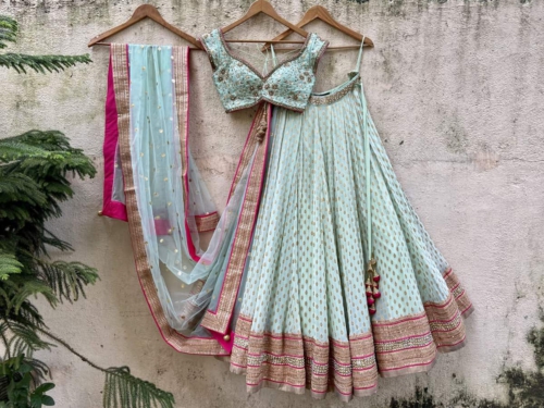 Mint Green Sharmily Lehenga Set Black Friday 2023