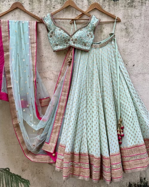 Mint Green Sharmily Lehenga Set Black Friday 2023