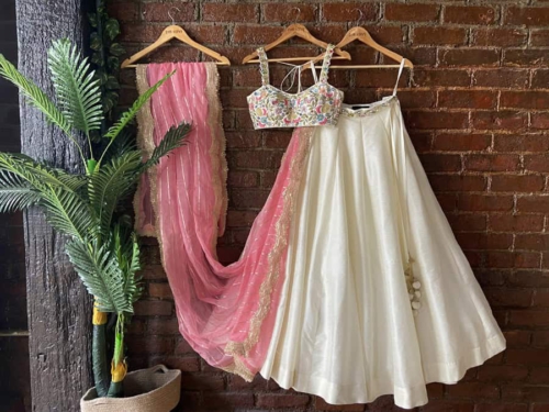 Ivory Swan Lehenga Set Sharmily