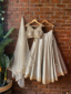 Grey Raw Silk Lehenga Set Lehengas