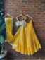 Turmeric Yellow Ruffle Lehenga Set Lehengas