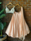 Peach Sequin Work Lehenga Set Lehengas