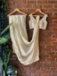 Creme Tissue Embroidered Saree Anniversary Sale