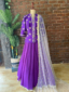 Purple Hand-Embroidered Lehenga Set What's New