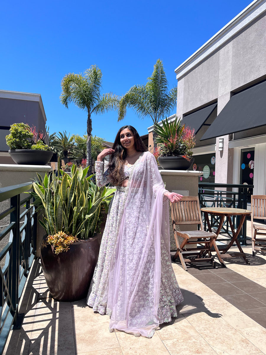 Periwinkle Sequin Work Lehenga Set End of Season Sale