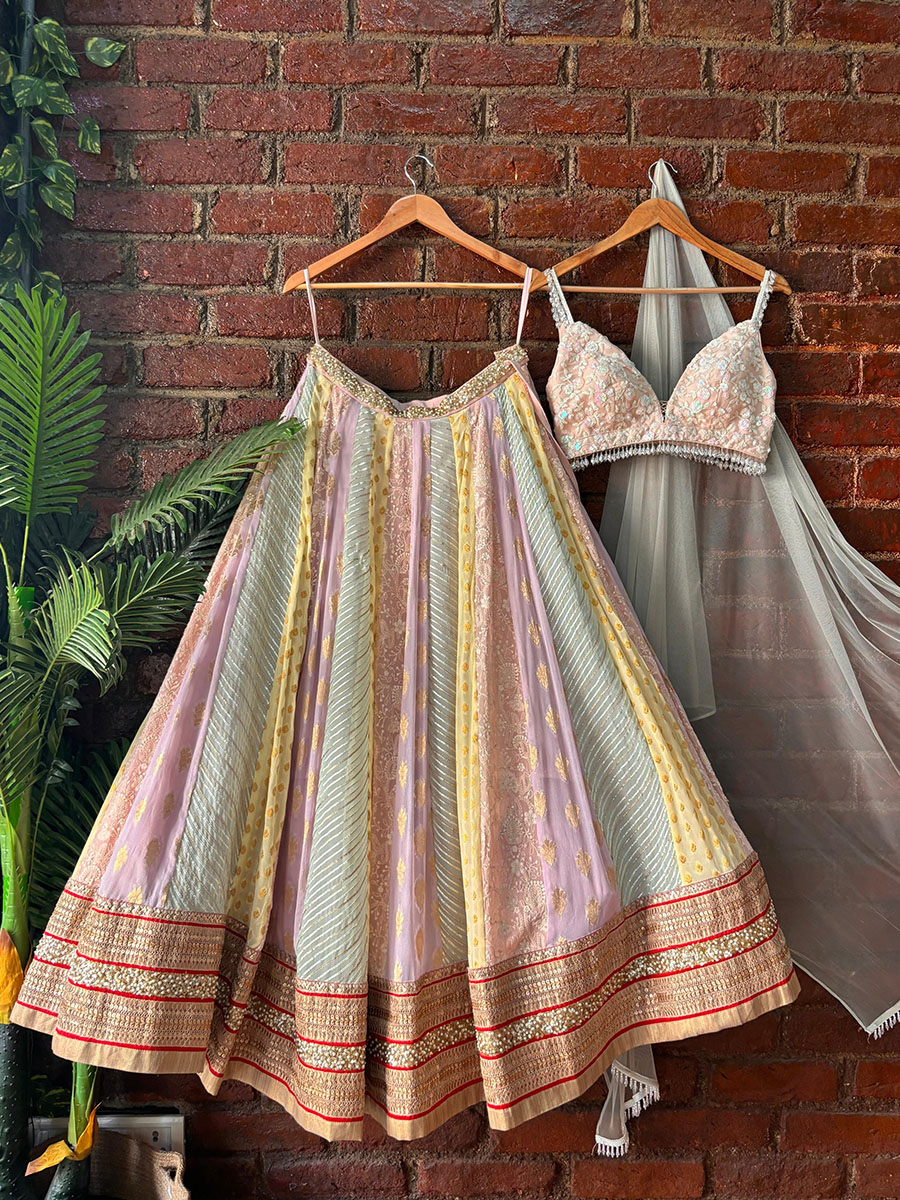 Multipanel and Multicolour Lehenga Set End of Season Sale