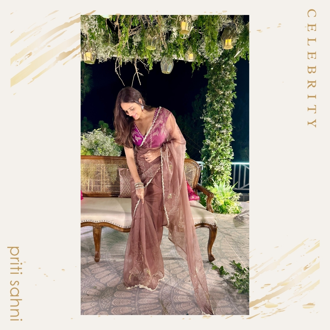 Celebrity Mansi Taxak - Client Diaries - Priti Sahni Designs - 1