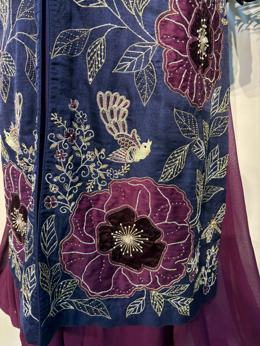 Indigo Blue and Aubergine Jacket and Dress Bridal Couture 7 Indigo Blue and Aubergine Jacket and Dress Bridal Couture 7