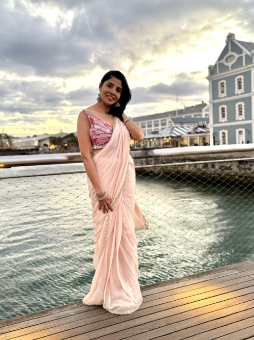 Butterfly Blouse With Pre-Stitched Saree Sarees Butterfly Blouse With Pre-Stitched Saree Sarees