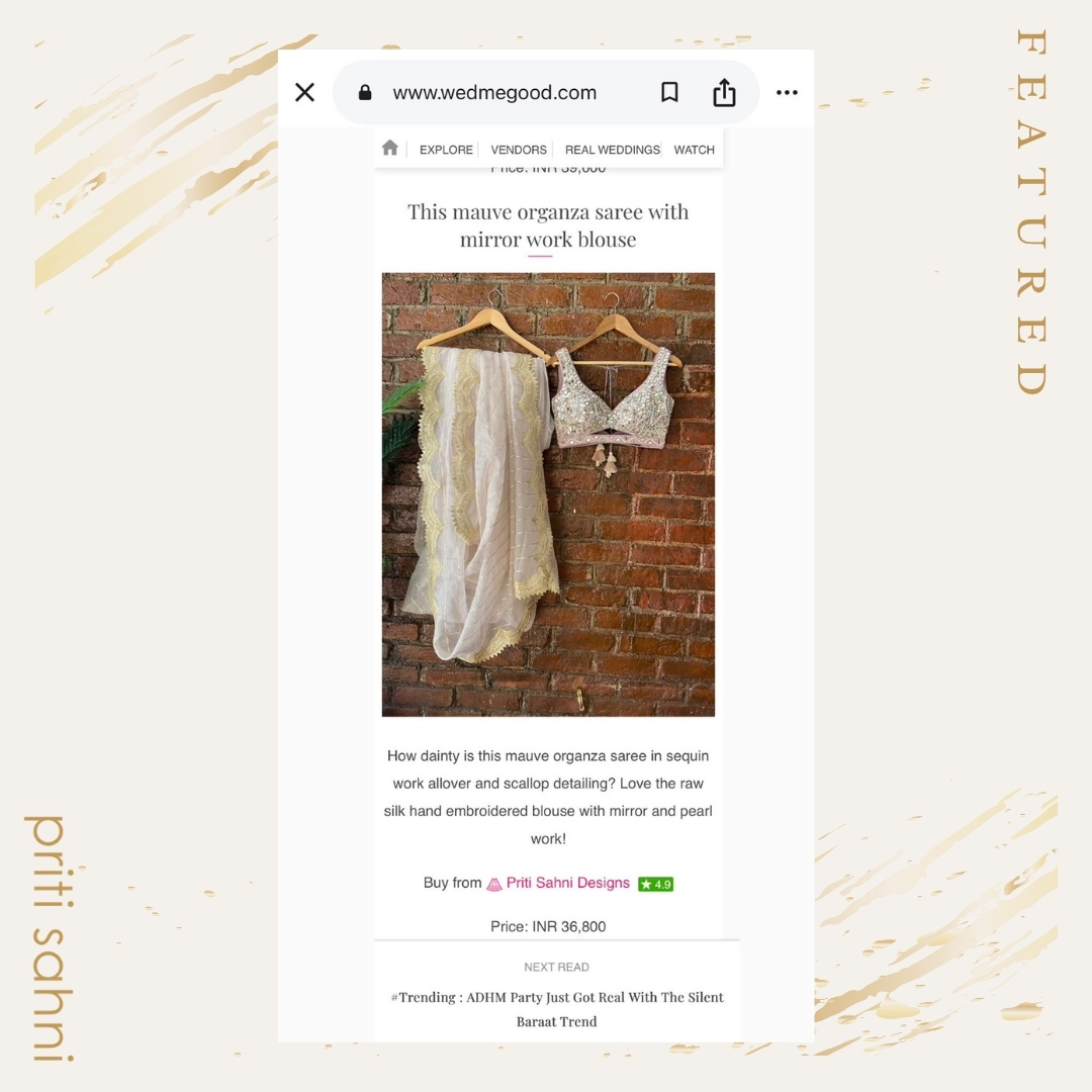 Featured in Media - Priti Sahni Designs - 6