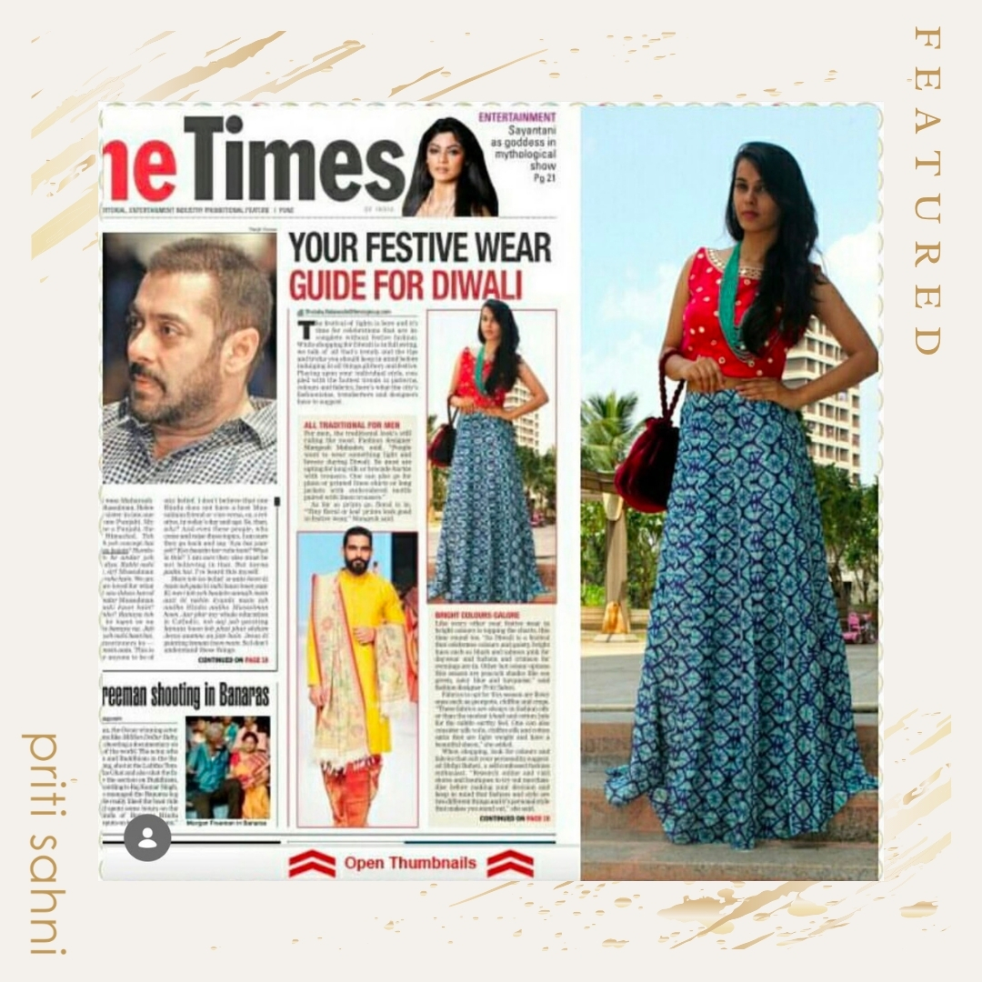 Featured in Media - Priti Sahni Designs - 9
